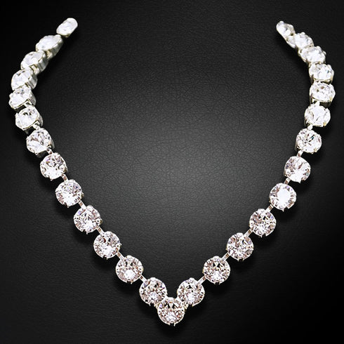 Necklace "Crystal Thread" with Swarovski™ crystals